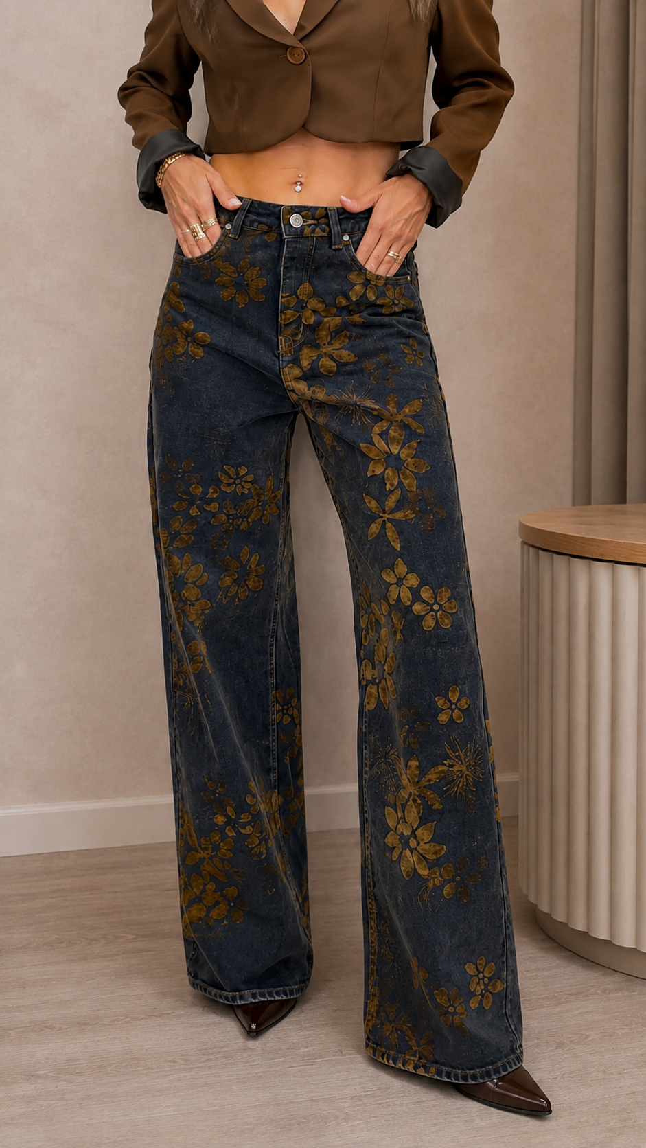 Jeans Velvet Bloom