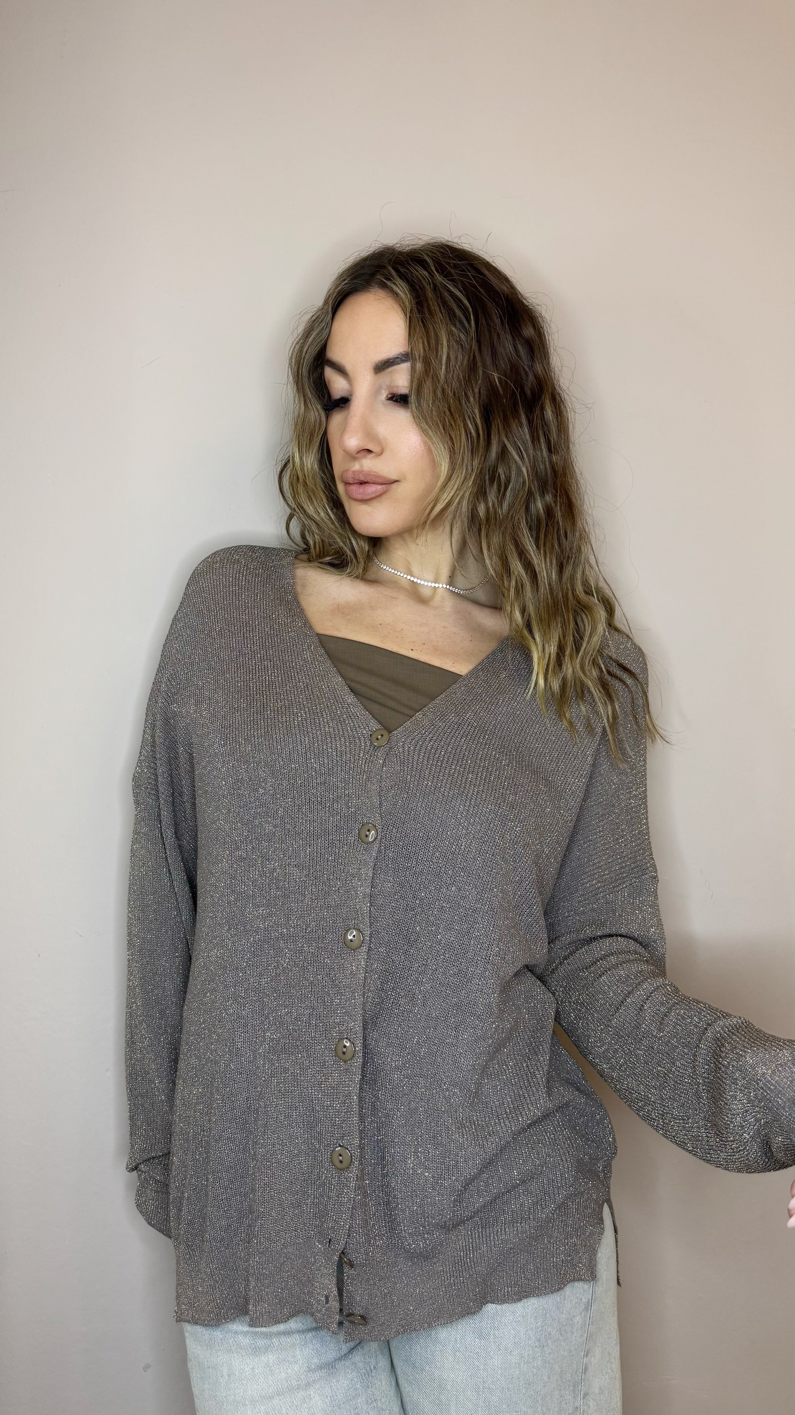 Cardigan Lurex Palette