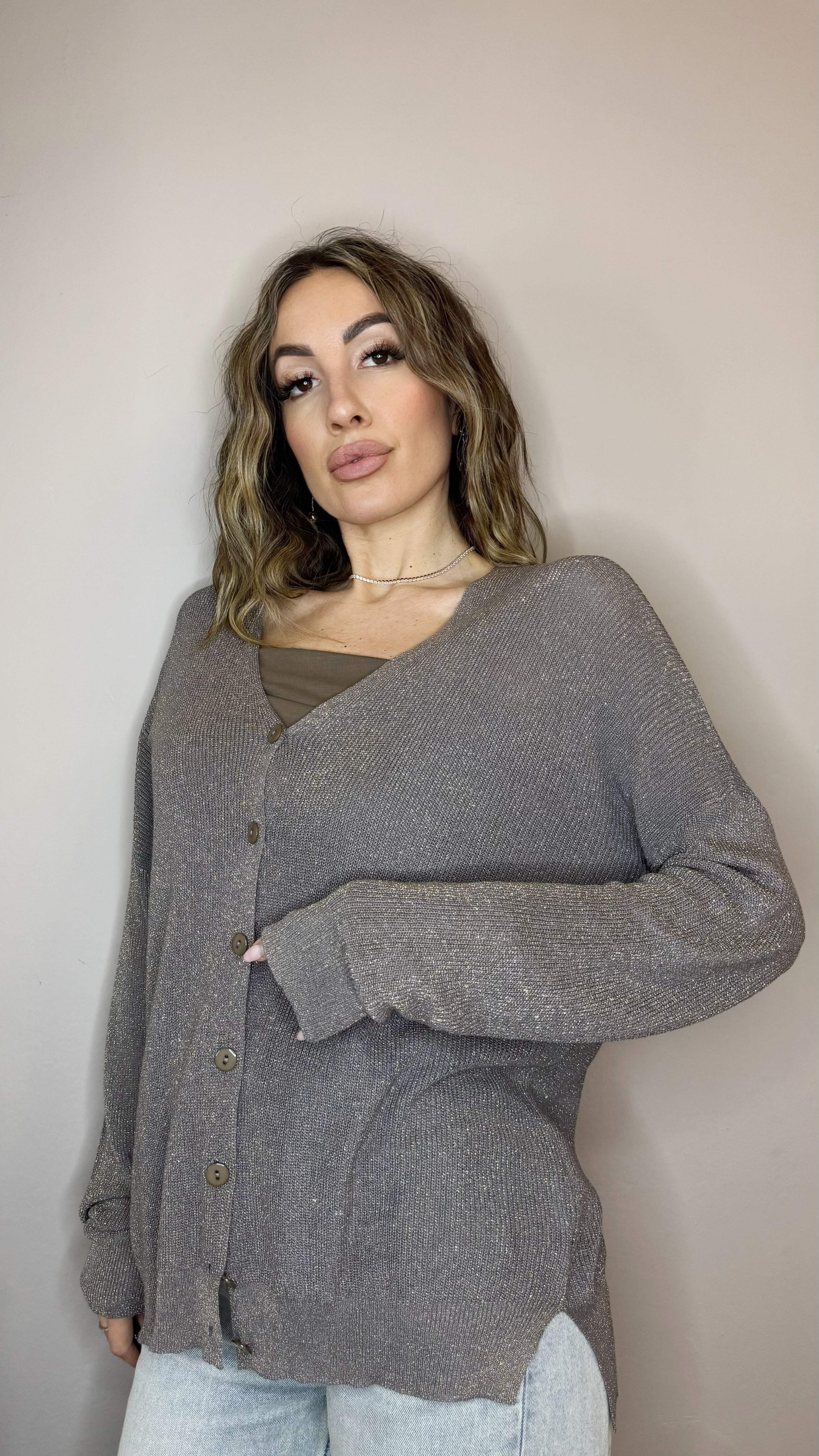 Cardigan Lurex Palette