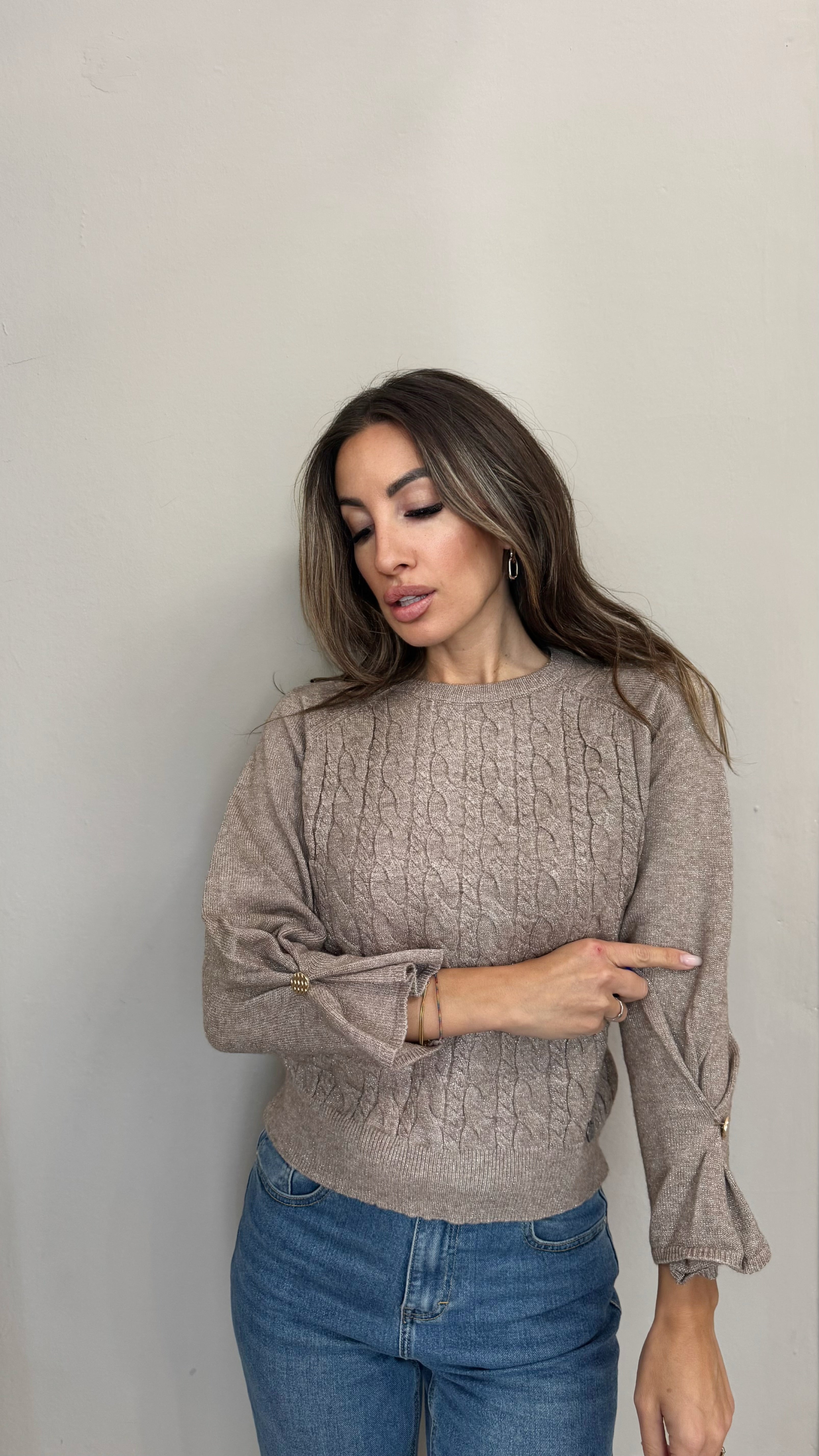 Maglia Trecce e Lurex