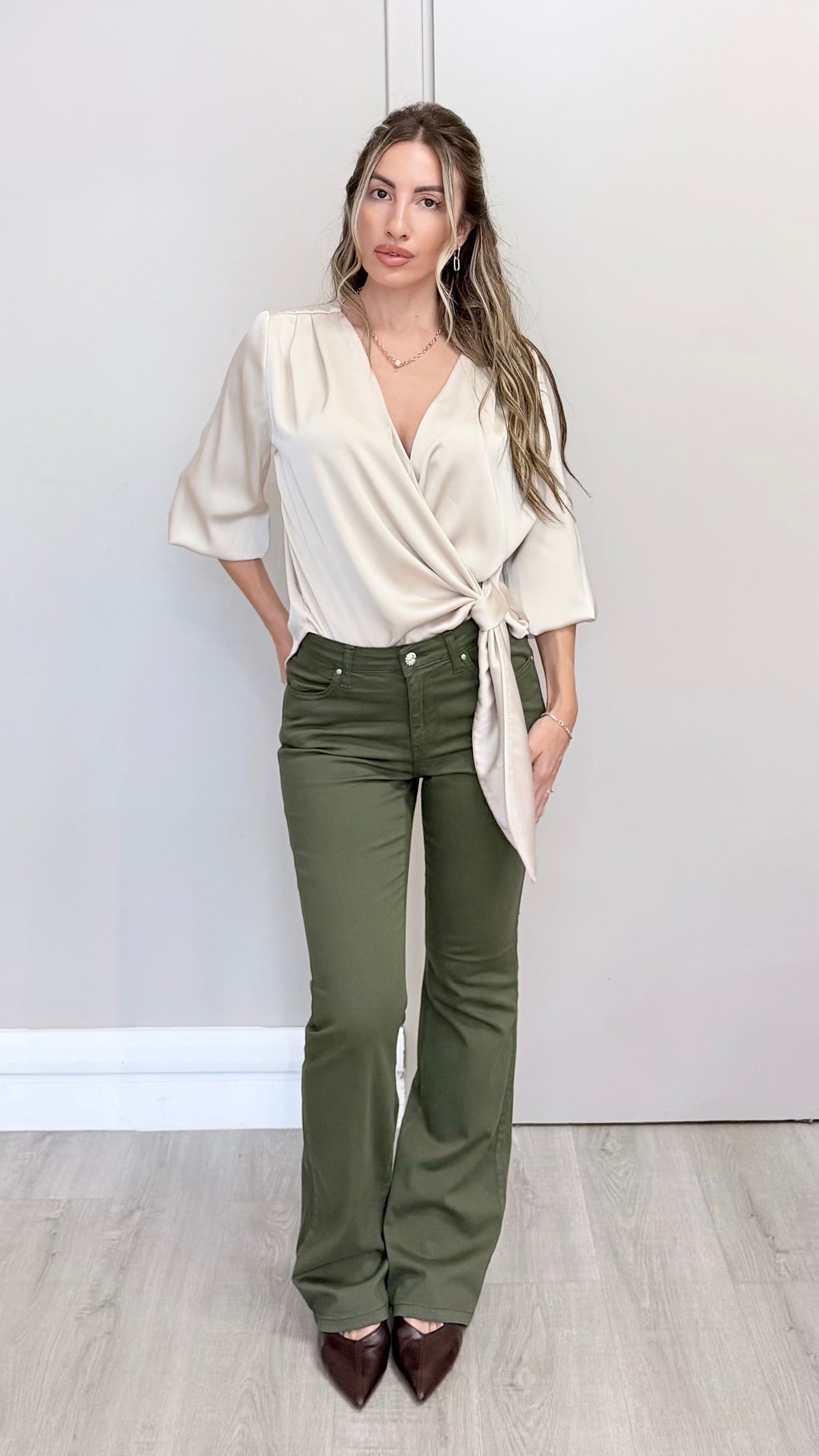 Pantalone Layra in Raso