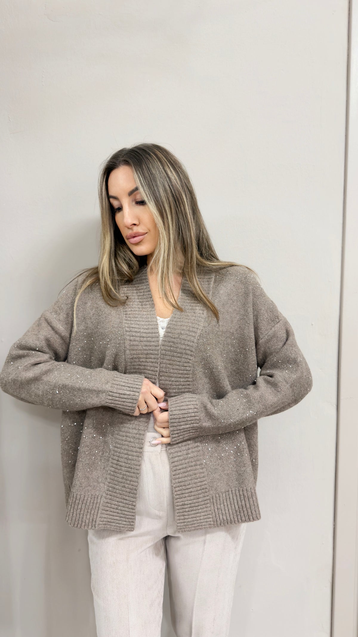 Cardigan Lurex Micropailletes TAKE2