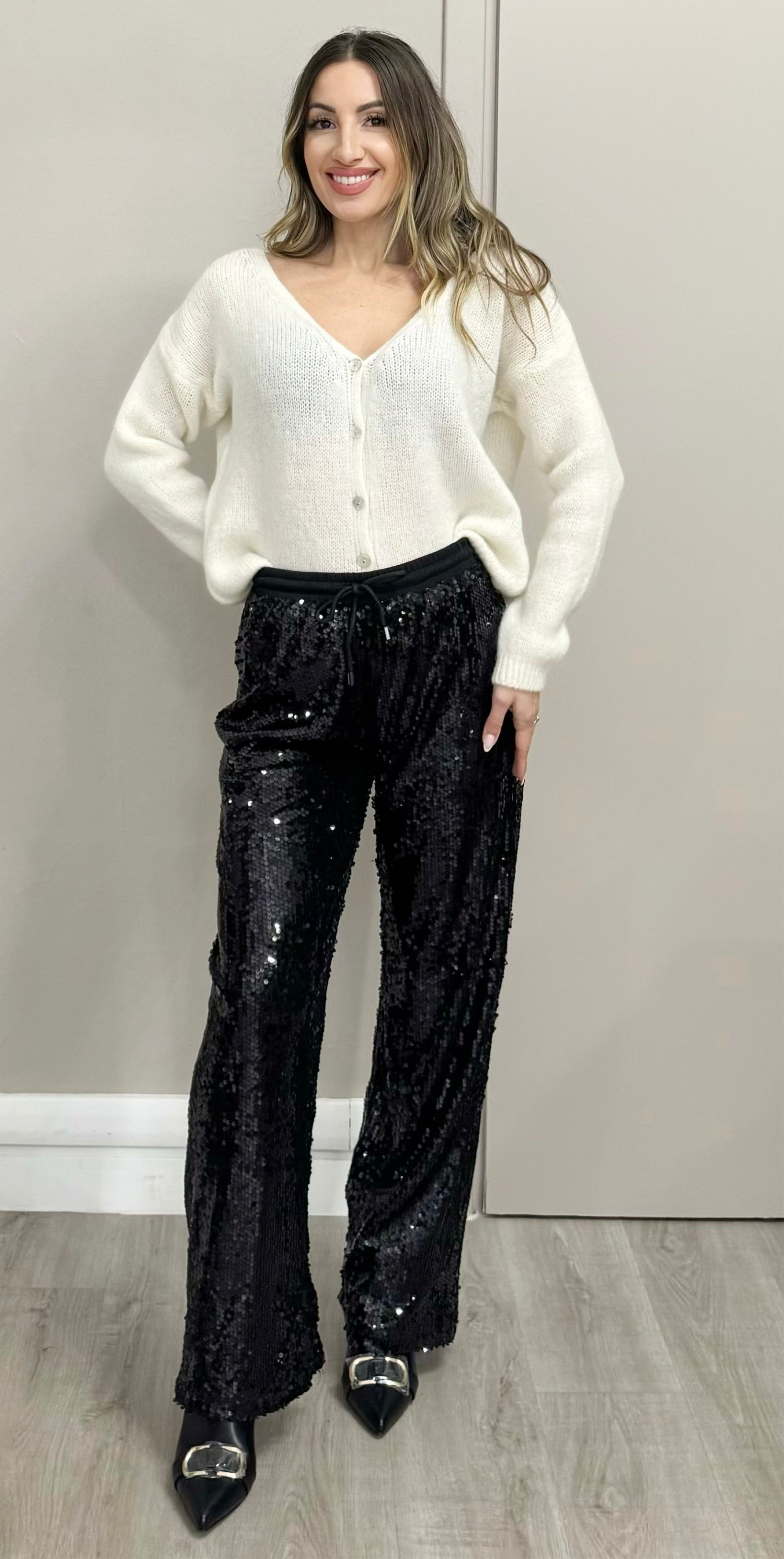 Pantaloni Paillettes