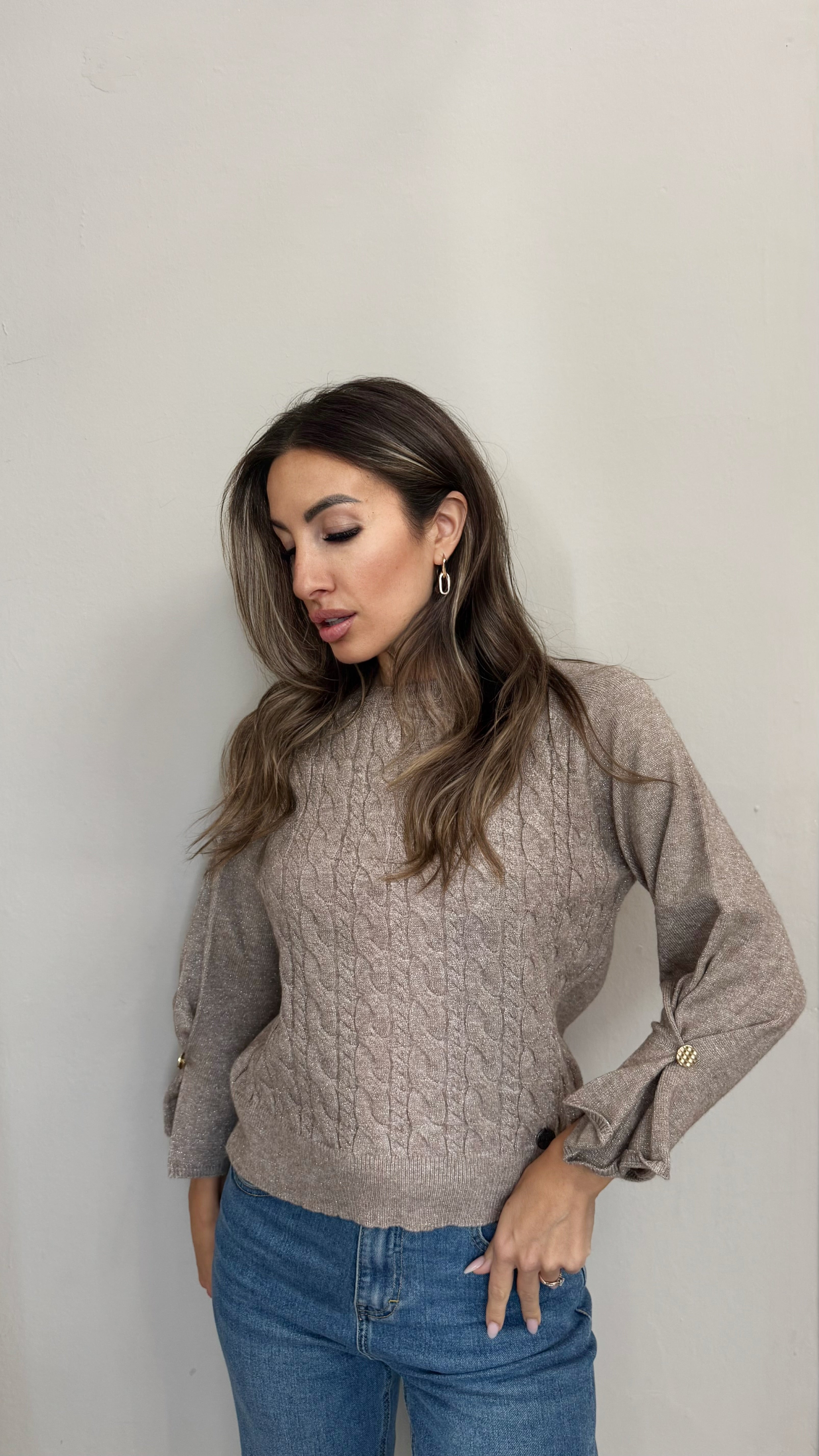 Maglia Trecce e Lurex