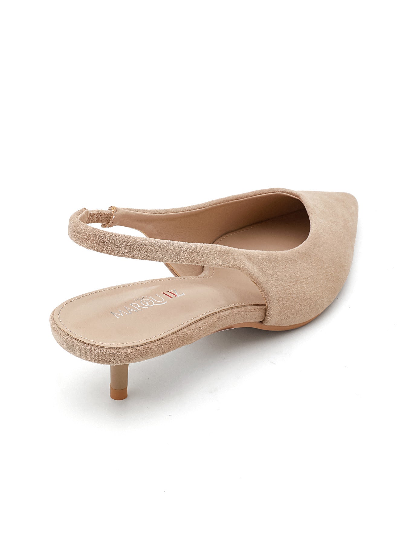 Slingback Nude Suede