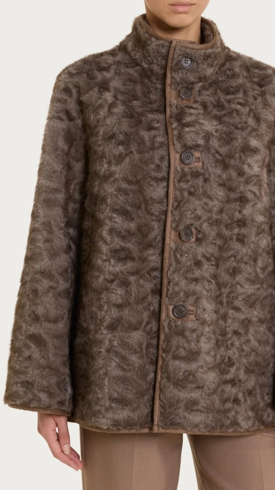 Giaccone Collo Alto Reversibile RAGNO