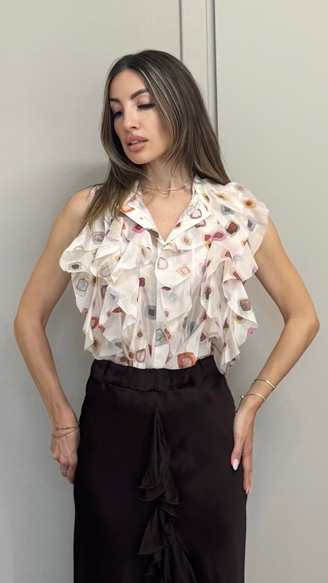 Blusa Fantasia Volant
