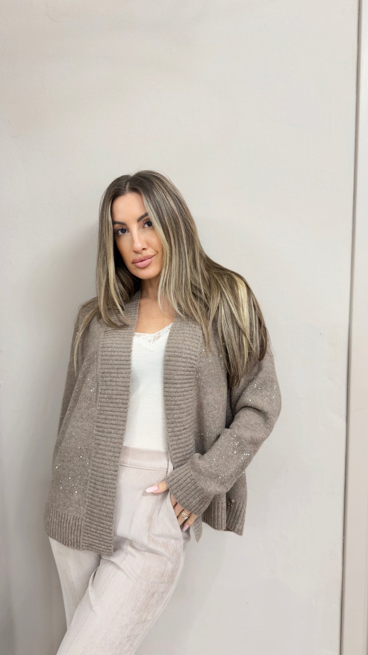 Cardigan Lurex Micropailletes TAKE2