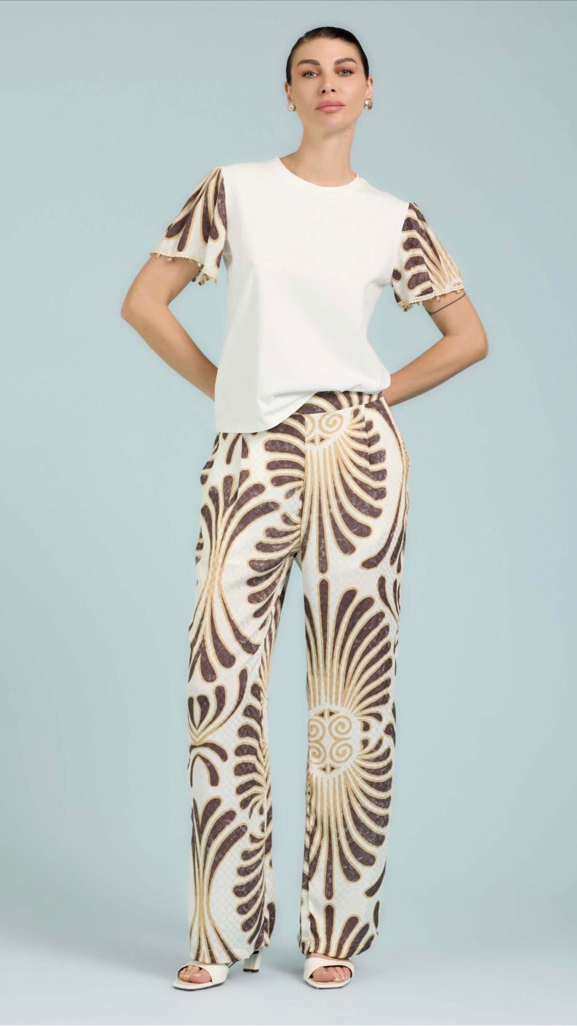 Pantalone Morbido con Stampa Take2 Brand