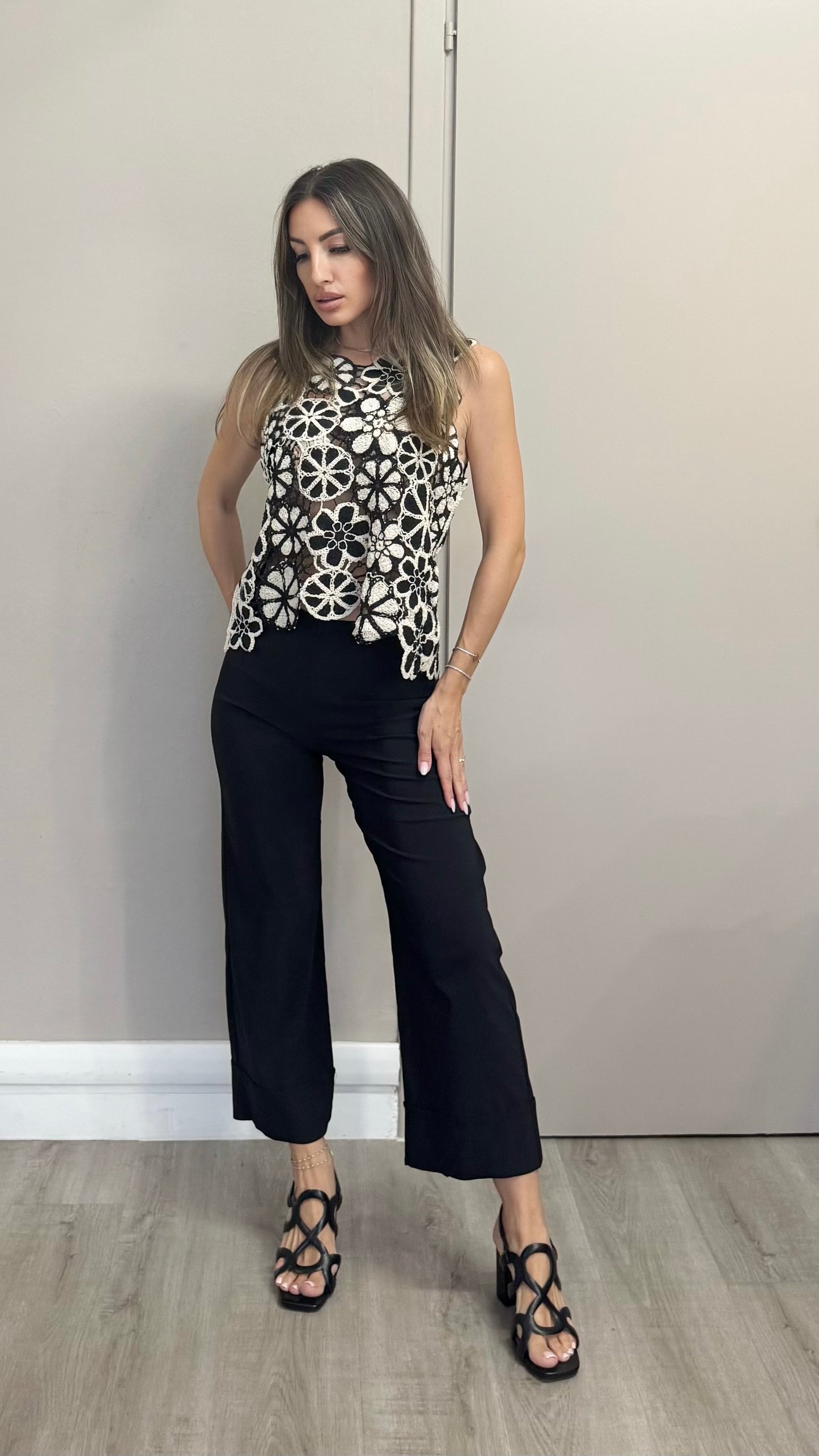 Top Crochet Floreale