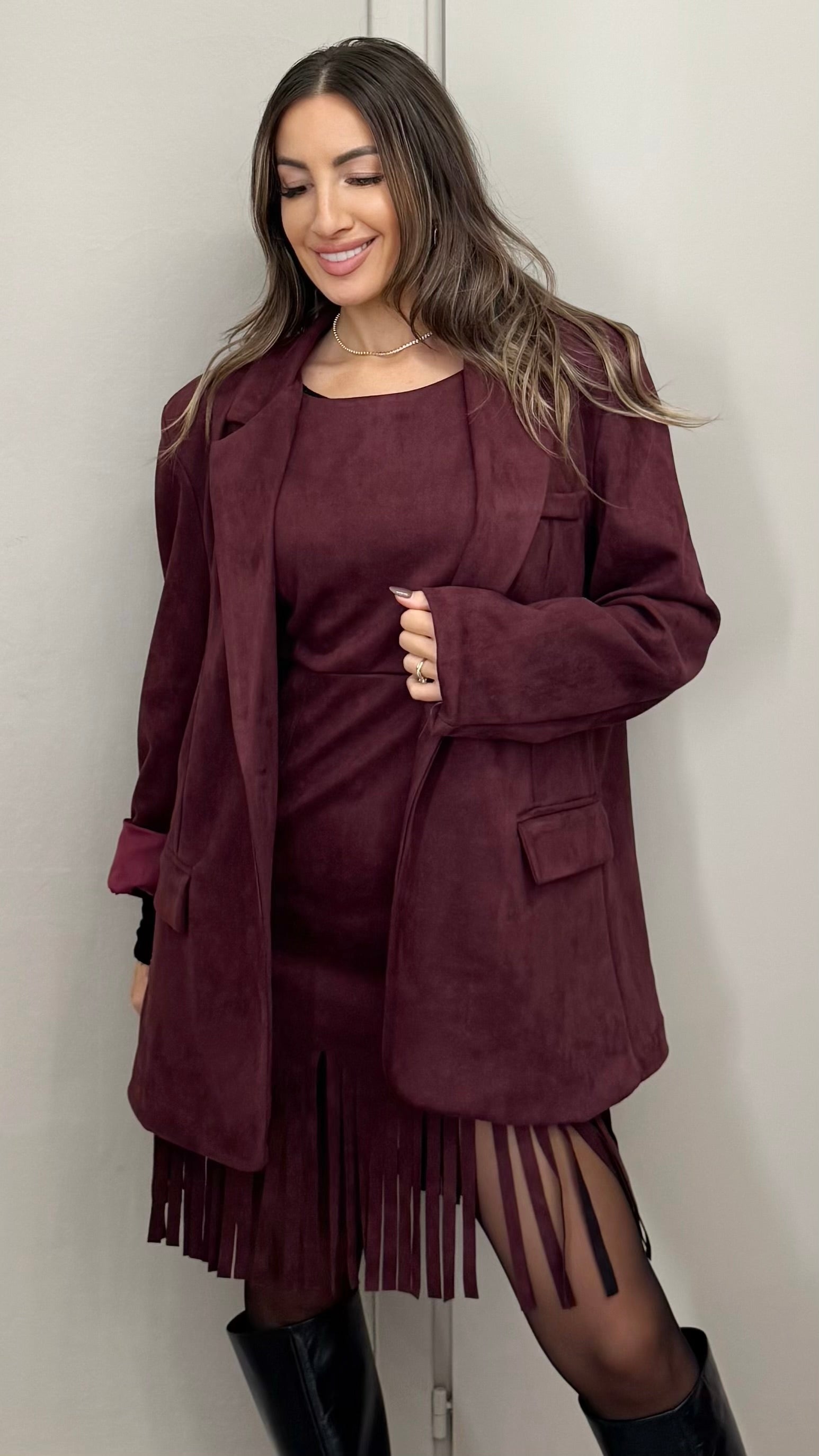 Dress Suede e Frange