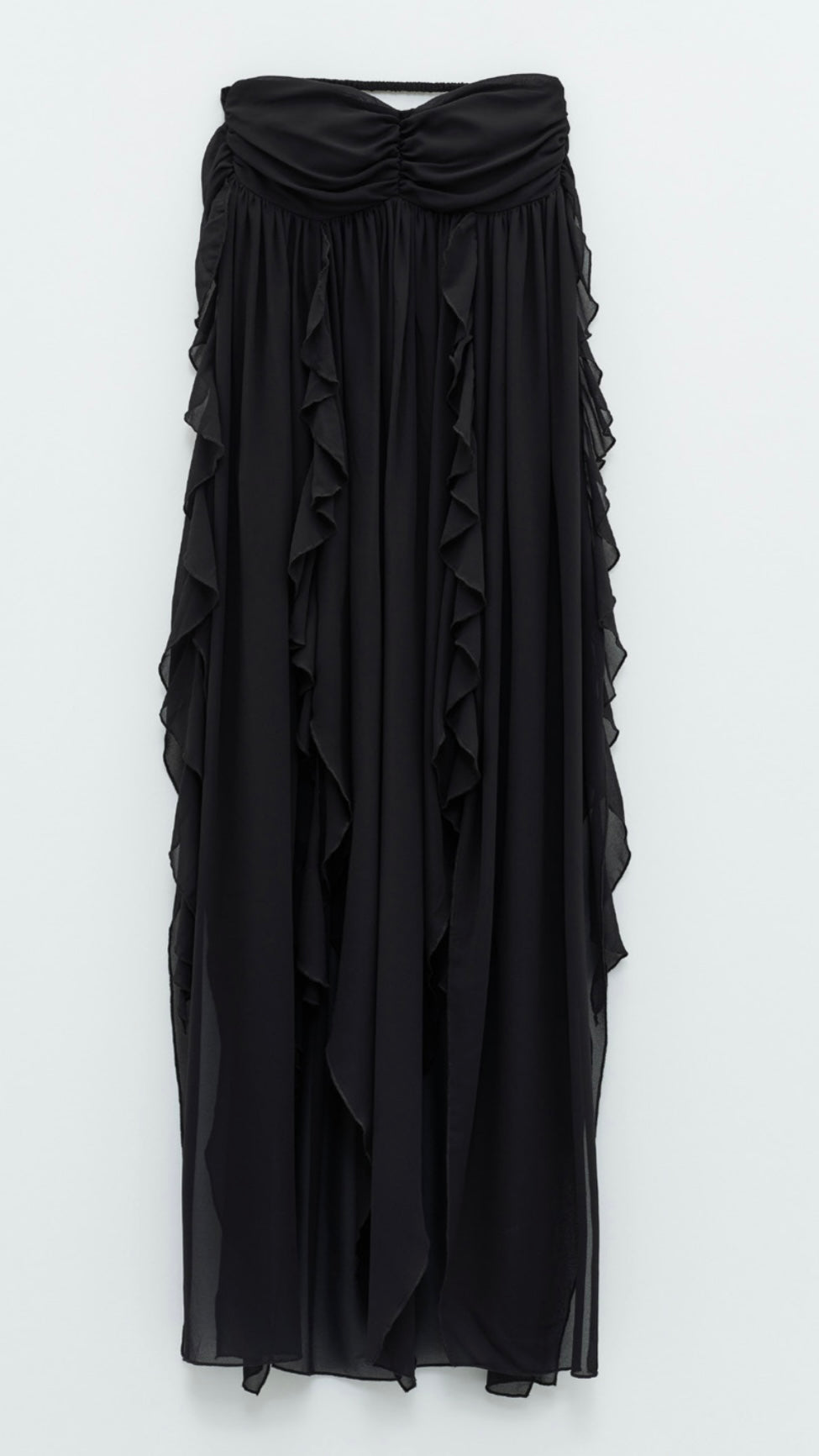 Dress Noir Ruffle ELEH