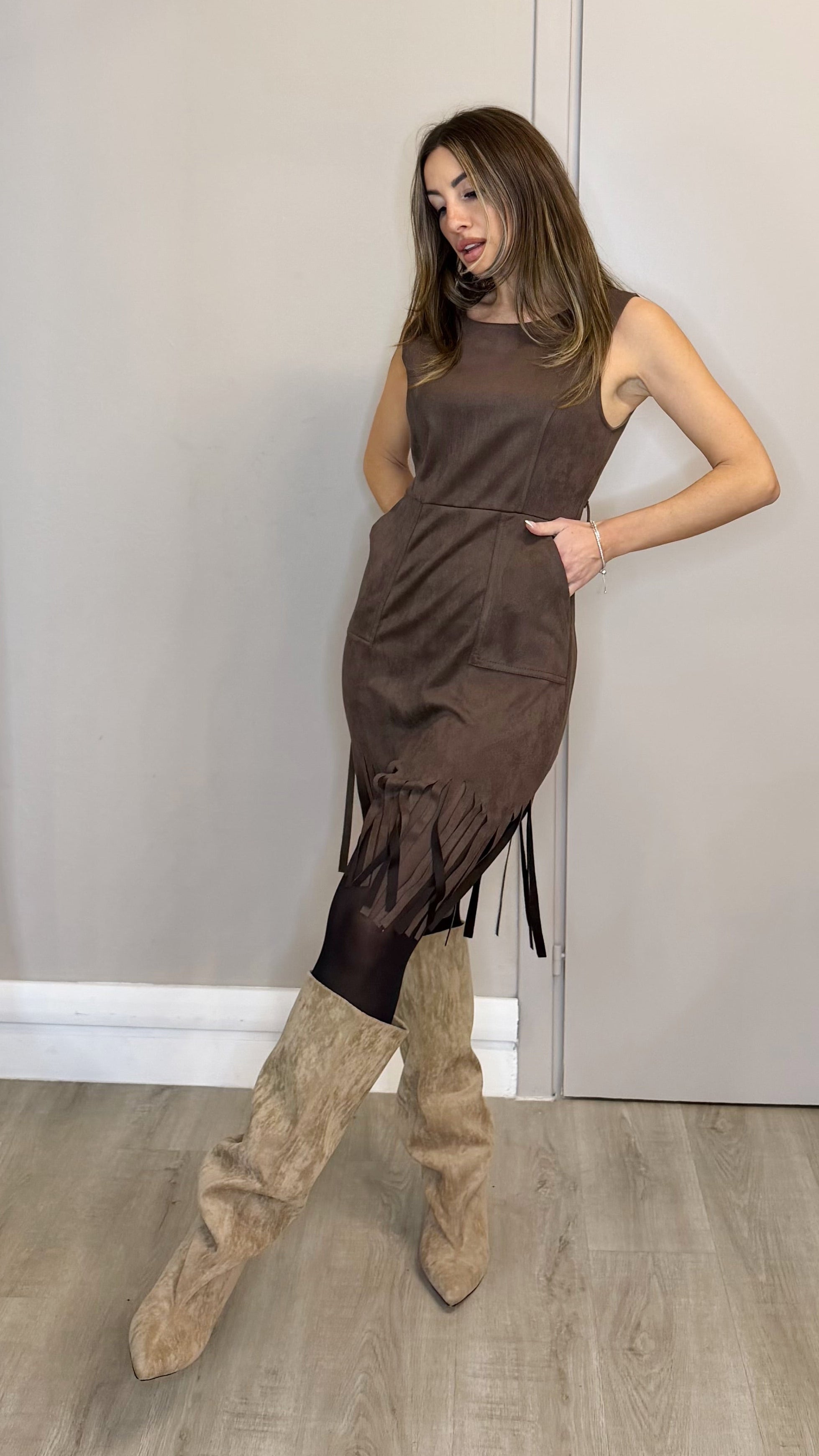 Dress Suede e Frange