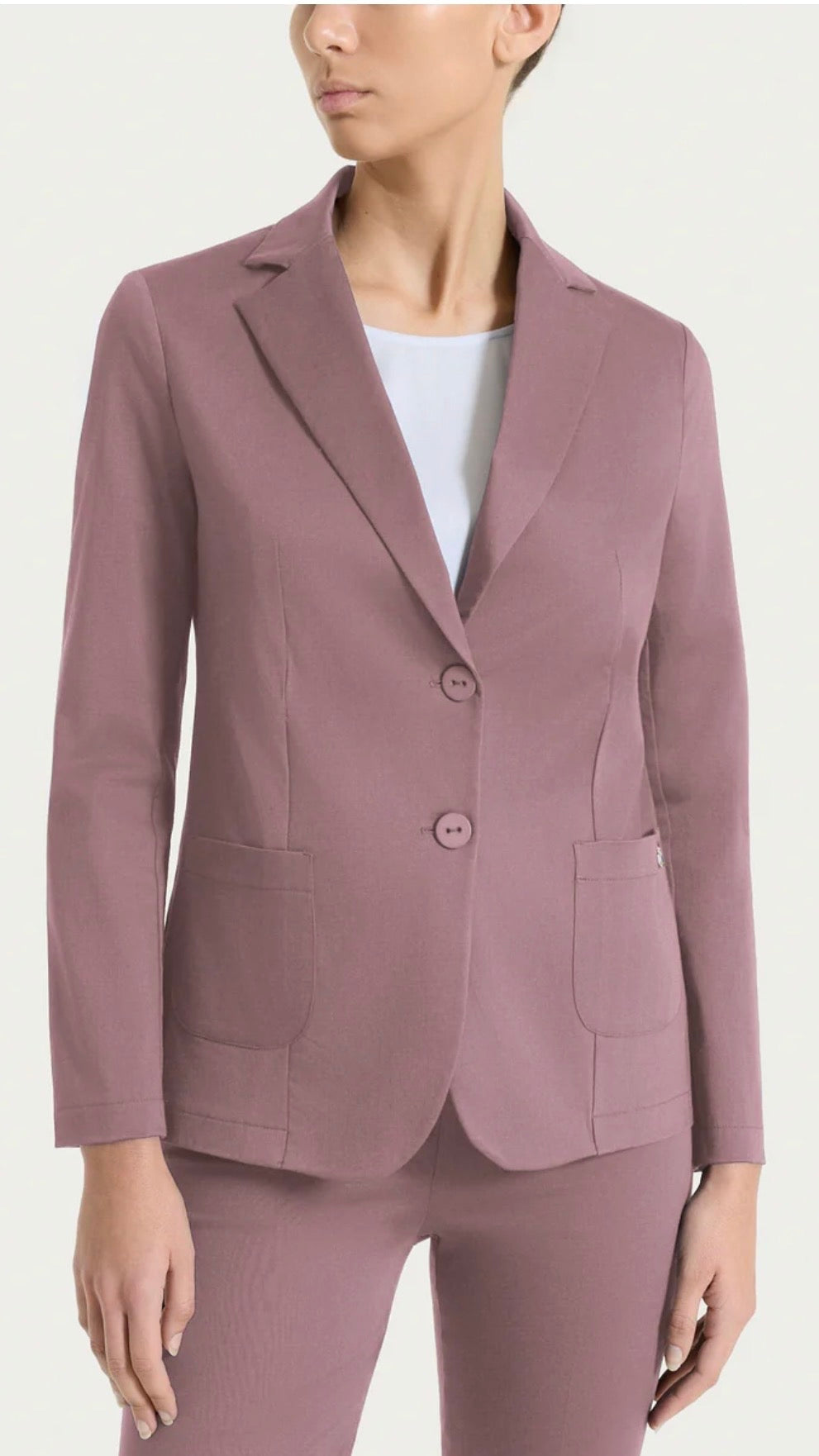 Blazer Satin due bottoni