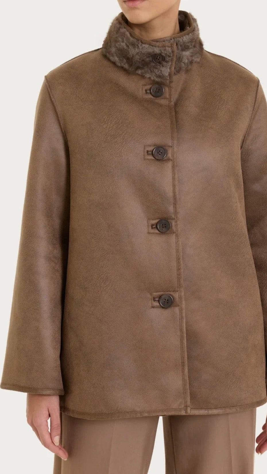 Giaccone Collo Alto Reversibile RAGNO