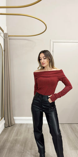 Pantalone ecopelle