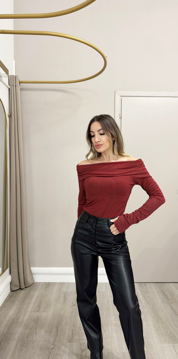 Pantalone ecopelle
