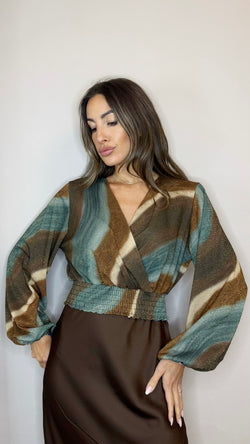 Top Lurex Incrocio