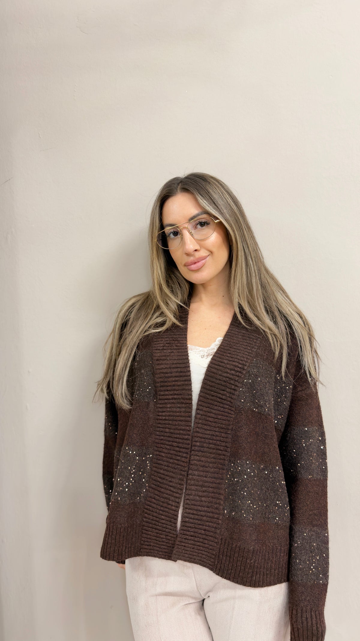 Cardigan Lurex Micropailletes TAKE2