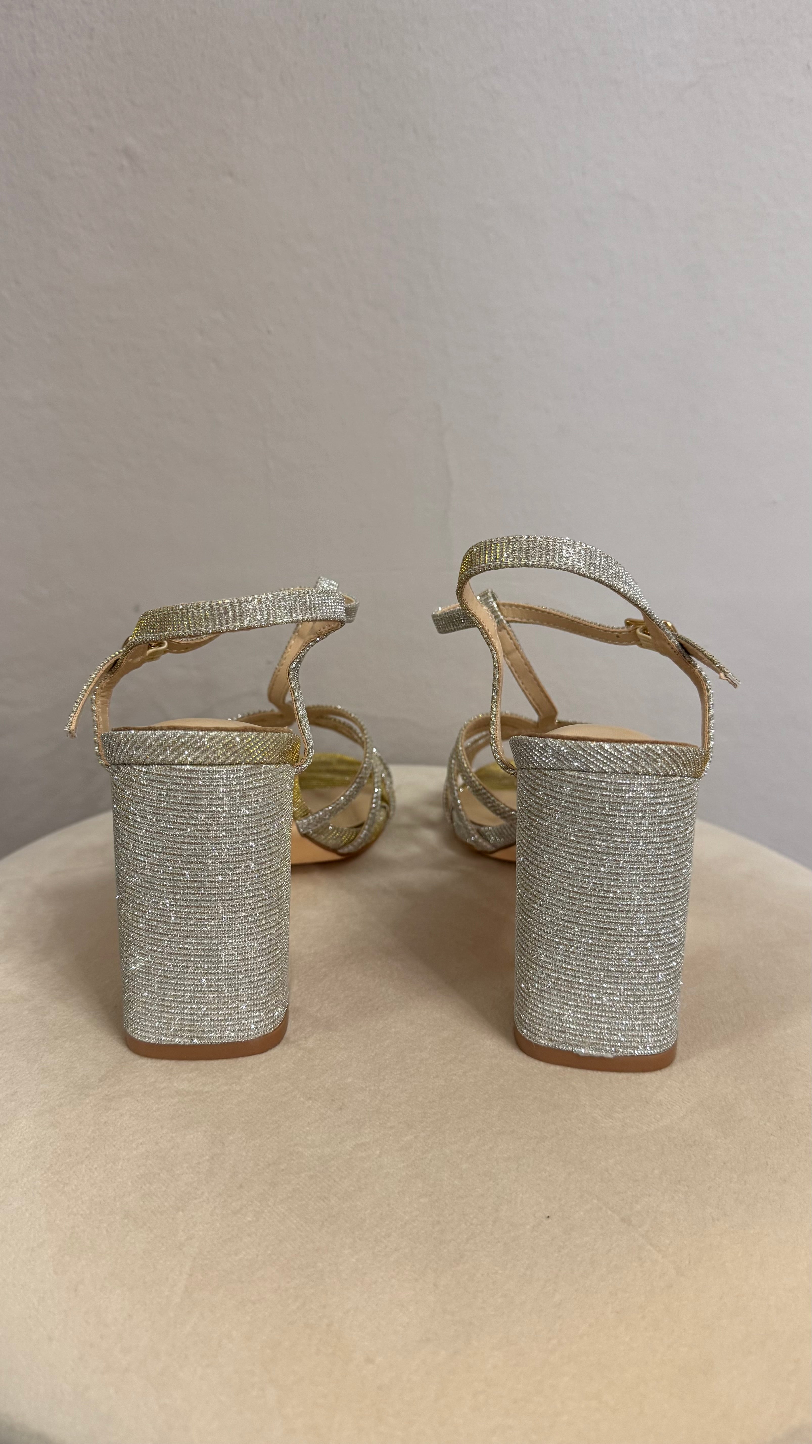 Celine Lurex Champagne pelle