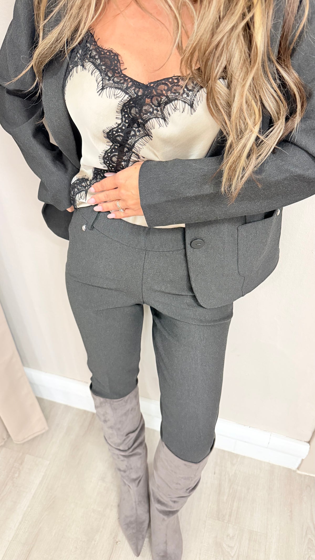 Blazer con Tasche Slim