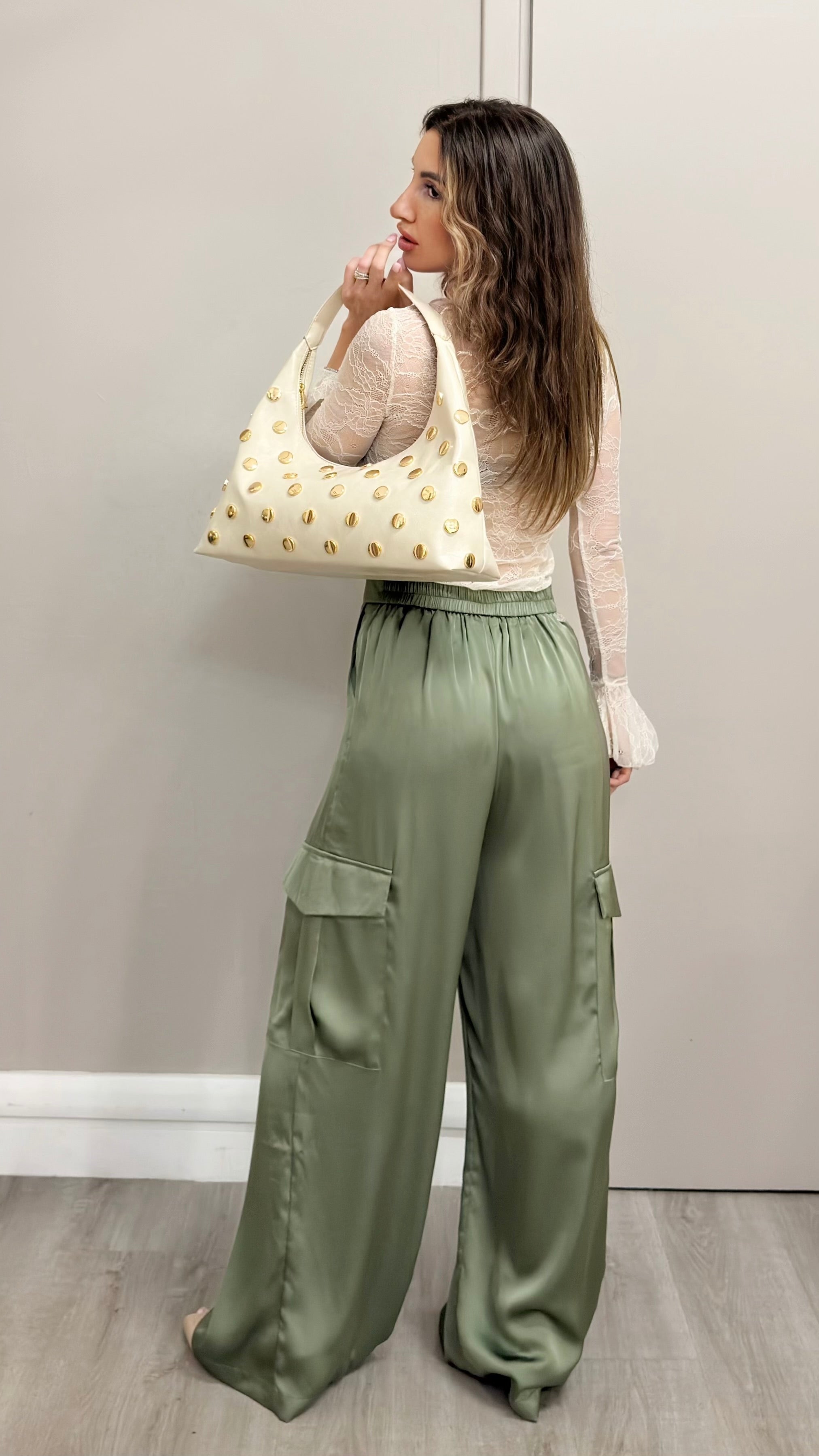 Pantalone Cargo in Raso Take2 Brand