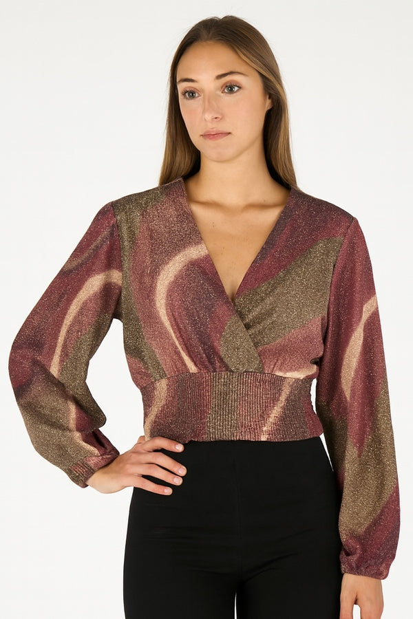 Top Lurex Incrocio
