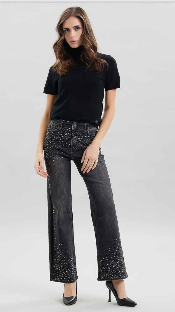 Jeans  Doll Strass Black