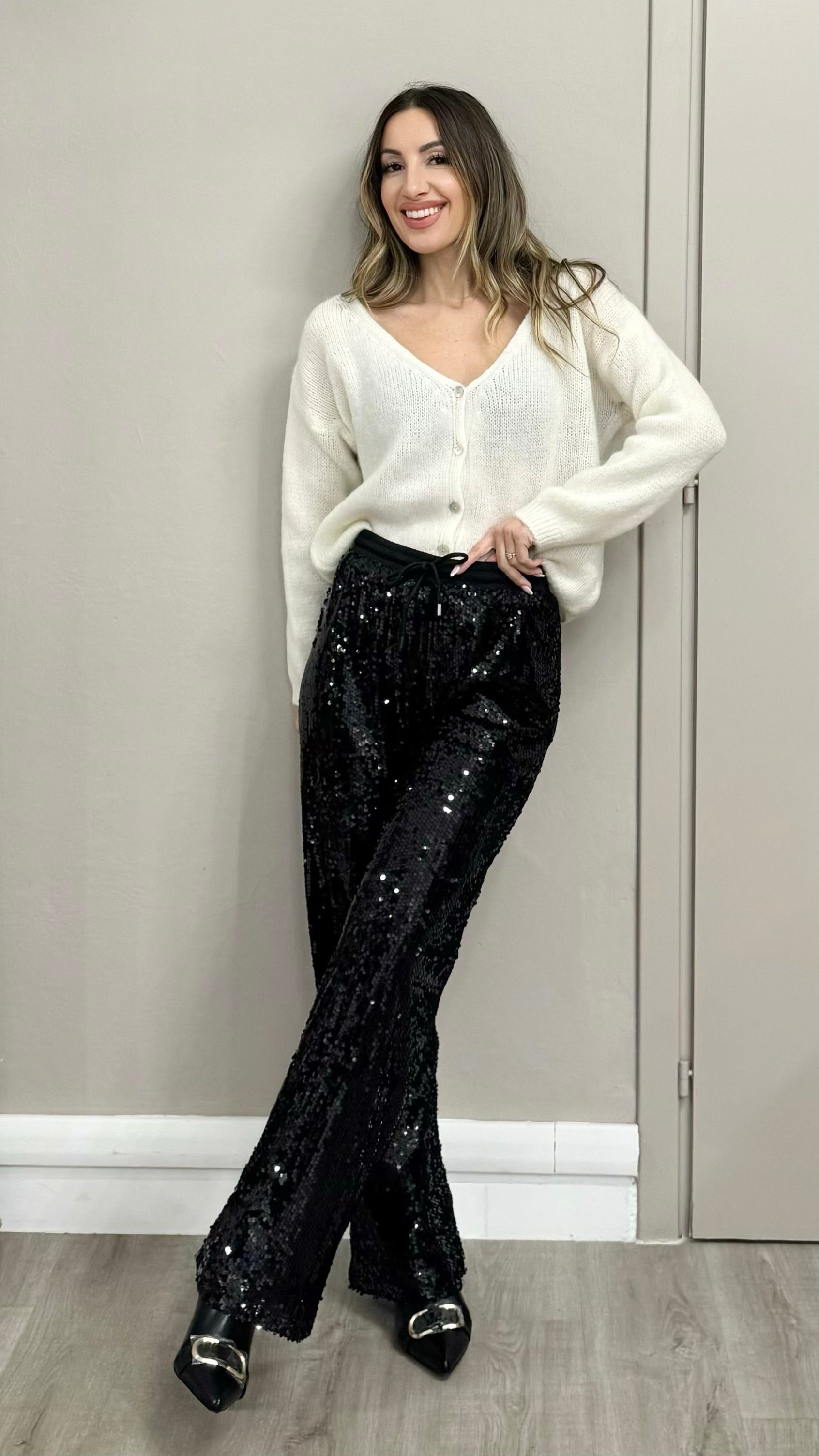 Pantaloni Paillettes