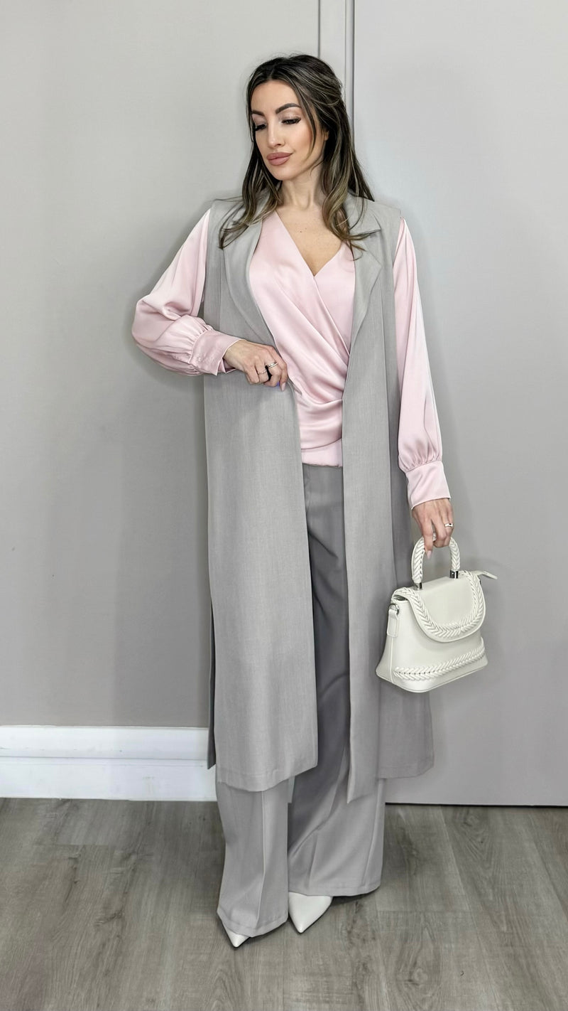 Gilet lungo Spacco
