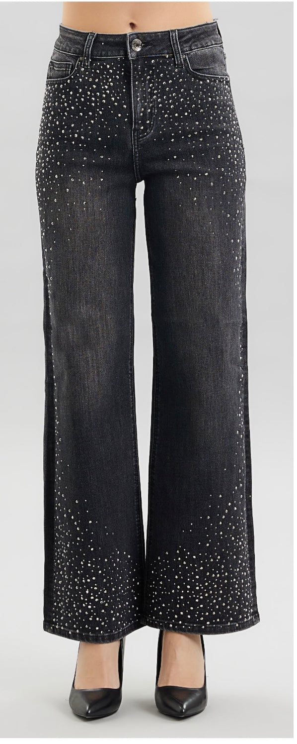 Jeans  Doll Strass Black