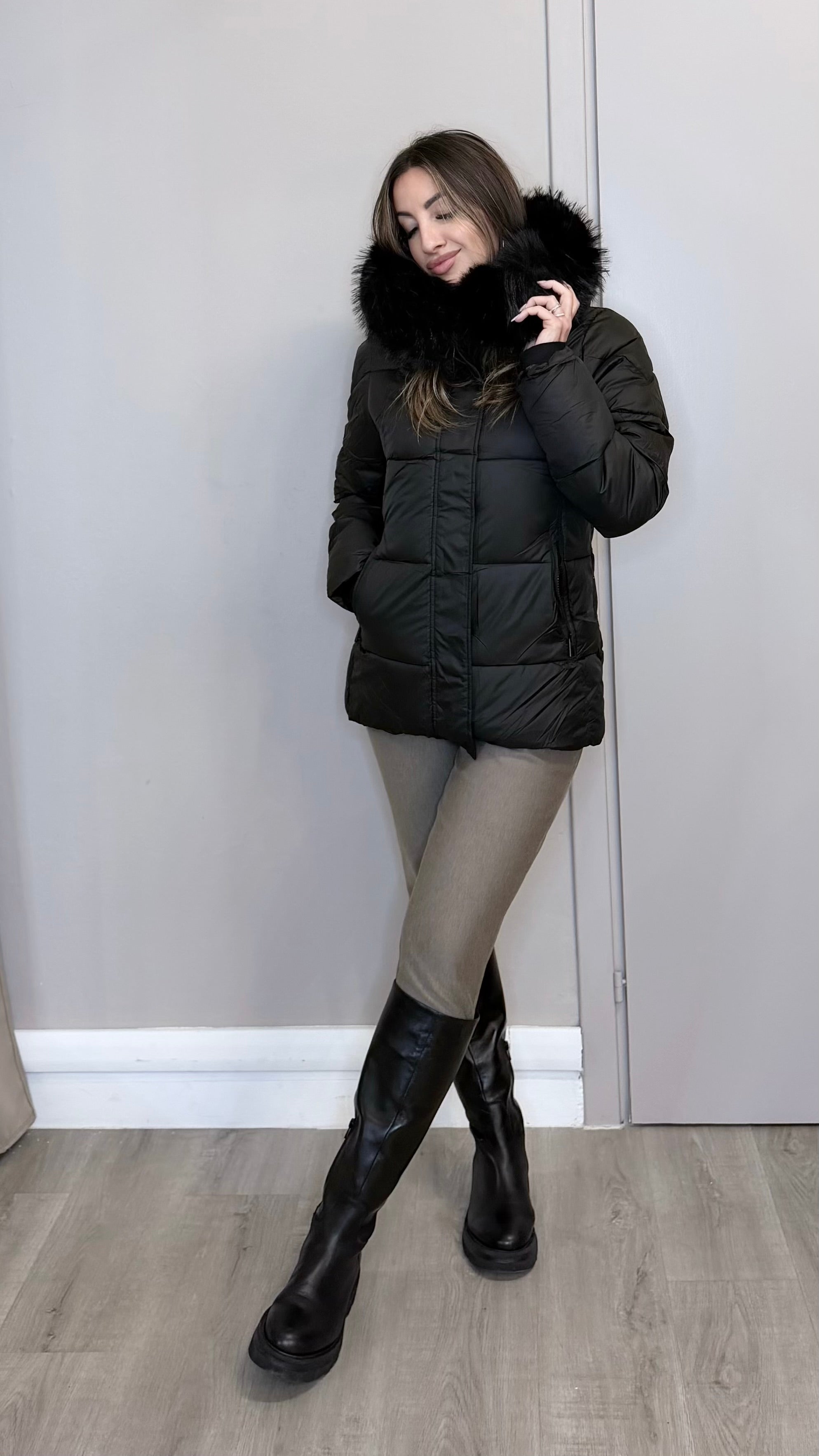 Piumino Black Poison