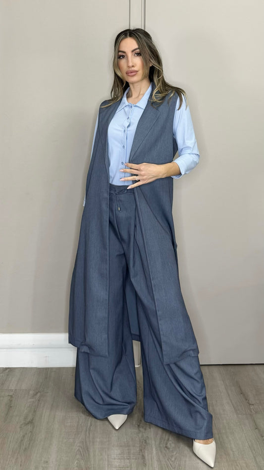 Gilet lungo Spacco