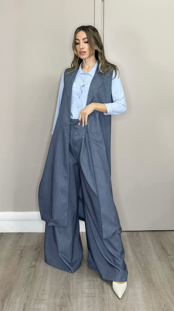 Gilet lungo Spacco