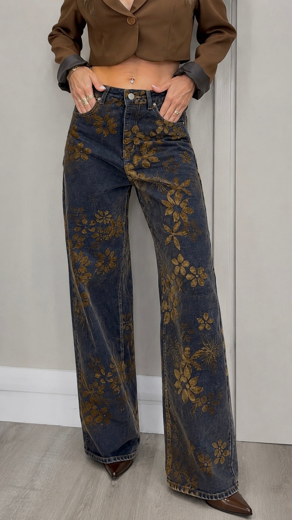 Jeans Velvet Bloom