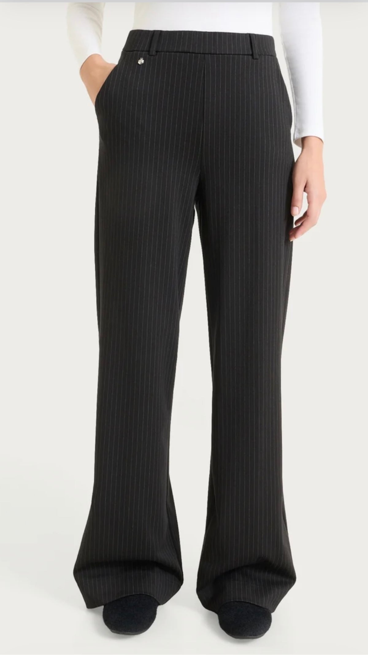 Pantalone Gessato palazzo con tasche jacquard RAGNO