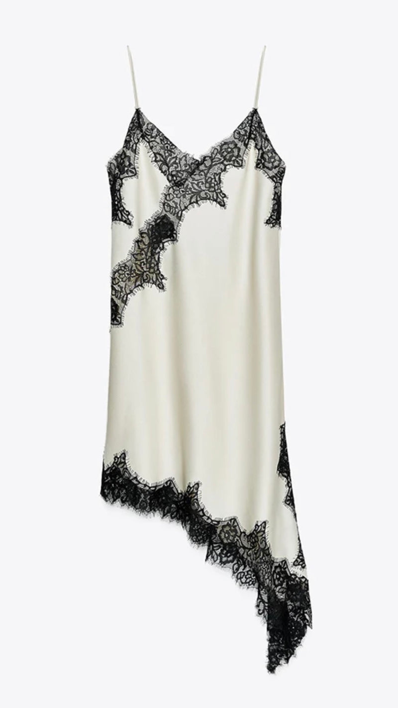 Dress Raso e Pizzo